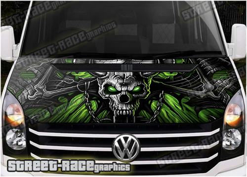 VW Crafter Black Bonnet Bra - VanPimps