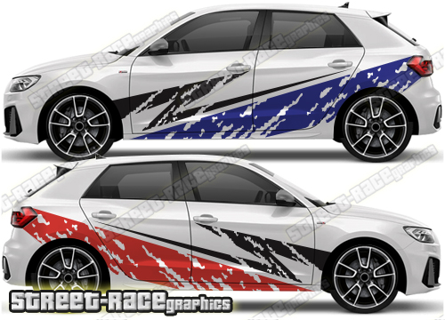 Audi A1 rally decals