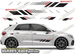 Audi A1 racing stripe stickers - Street Race Graphics