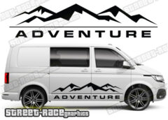 VW transporter MOUNTAIN / ADVENTURE style decals