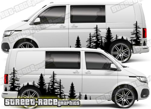 Idioot rand als VW transporter mountain / expedition decals