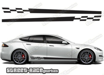 Tesla Model S racing stripes 016 - Street Race Graphics