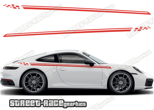 Porsche 911 racing stripes 009 - Street Race Graphics