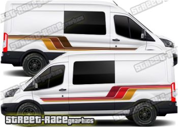 Ford Transit camper van RETRO graphics 197