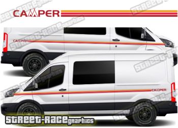 Ford Transit camper van RETRO graphics 198