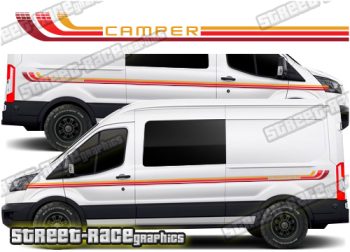 Ford Transit camper van RETRO graphics 200