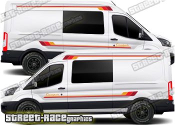 Ford Transit camper van RETRO graphics 202