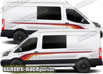 Ford Transit camper van RETRO graphics 211