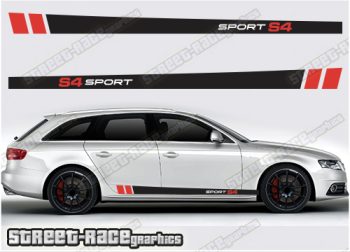 *SALE - READ DESCRIPTION - Audi A4 racing stripes 042